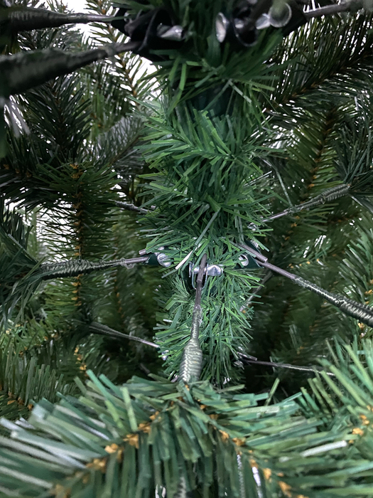 Kunstigt juletræ grøn PVC/PE 210 cm